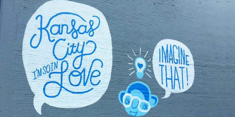 Kansas City I'm So In Love mural by Ruthie Ozonoff
