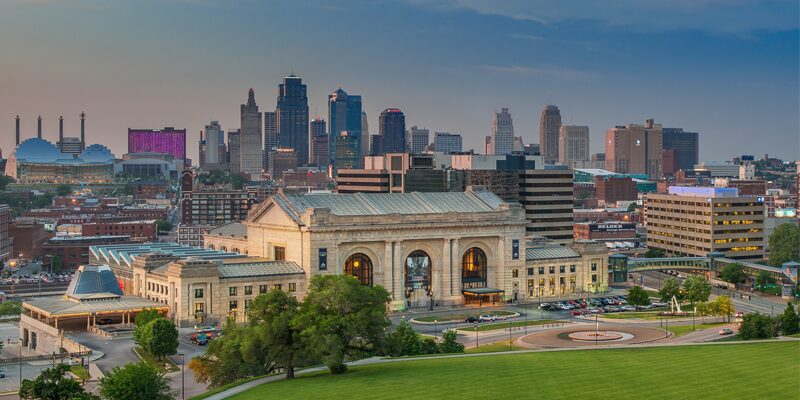 union station, kansas city skyline, wwi lookout