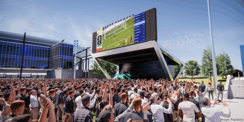 Children’s Mercy Park plaza rendering